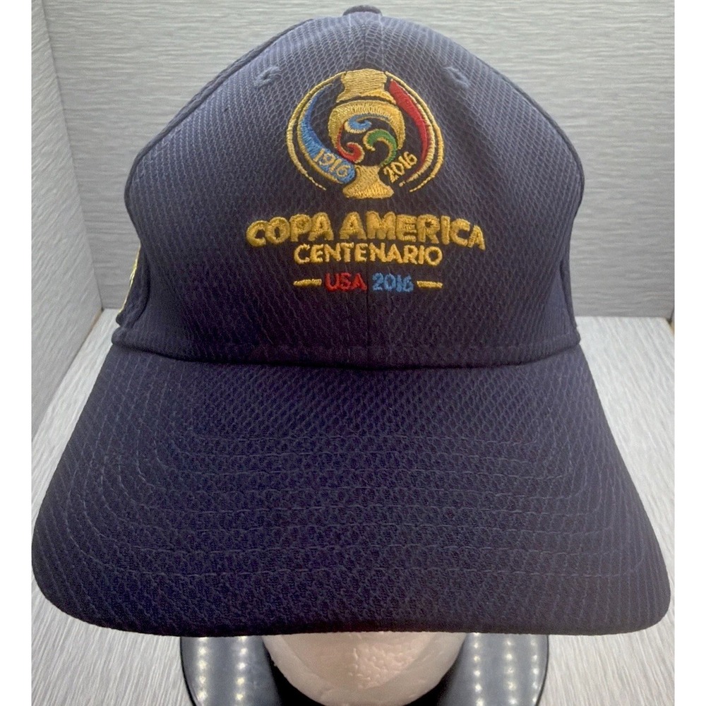 Copa America 2016 New Era Hat Navy Fitted Cap S M Soccer CONMEBOL USA